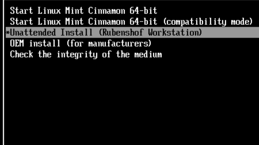 linux mint unattended installer