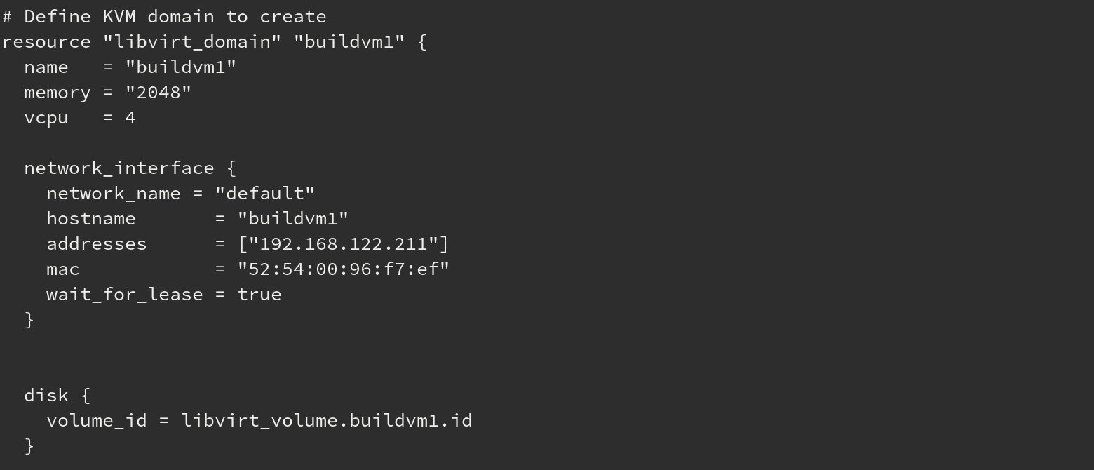 KVM with Packer Terraform and Ansible workflow diagram for RPM package building